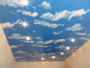 Натяжной потолок 'облака'. Натяжные потолки в Белгороде