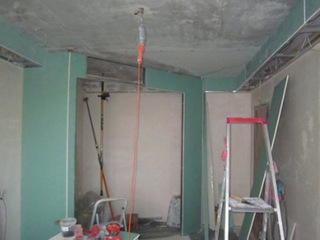 Подготовка поверхности под натяжной потолок