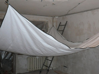 Подготовка поверхности под натяжной потолок