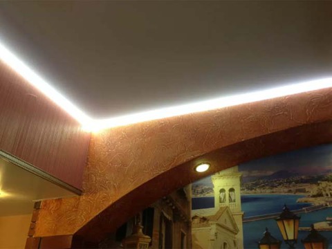 Какие светильники лучше для натяжного потолка? Натяжные потолки ОЛИМП Белгород
