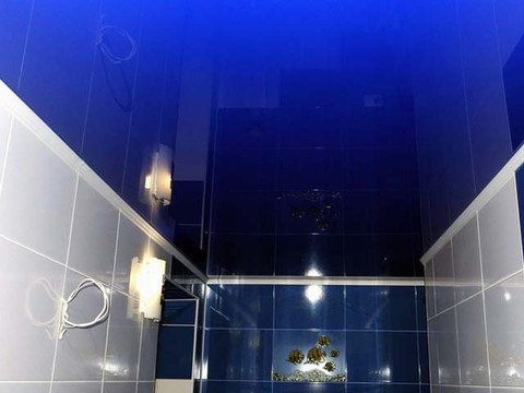 Синие натяжные потолки: примеры в интерьере и сочетание цветов - натяжные потолки компании 'ОЛИМП'. Коллекция синих натяжных потолков