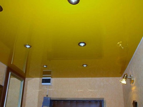 Желтый натяжной потолок в интерьере особенности цвета - натяжные потолки компании 'ОЛИМП'. Коллекция желтых натяжных потолков